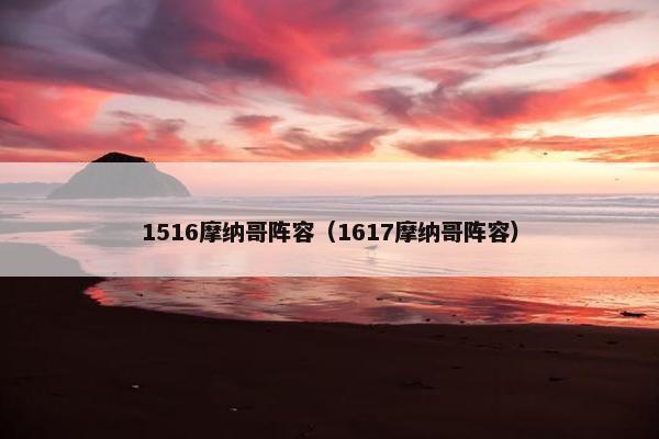1516摩纳哥阵容（1617摩纳哥阵容）