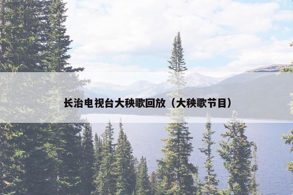 长治电视台大秧歌回放（大秧歌节目）