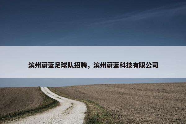 滨州蔚蓝足球队招聘，滨州蔚蓝科技有限公司