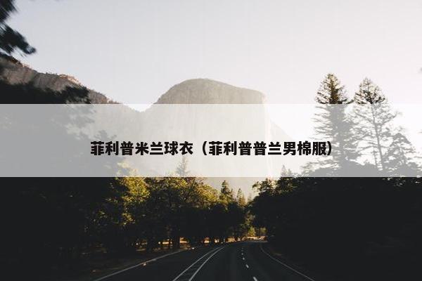 菲利普米兰球衣（菲利普普兰男棉服）