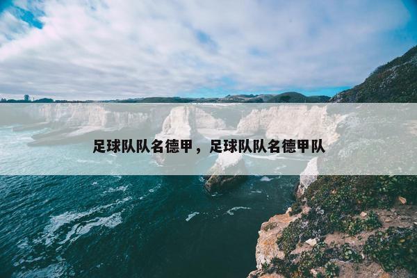 足球队队名德甲，足球队队名德甲队