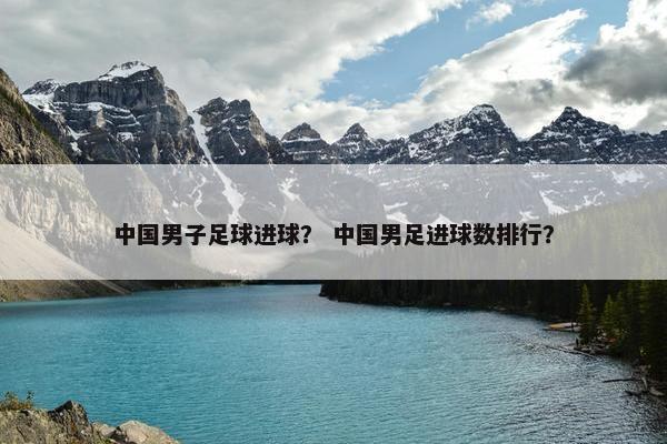 中国男子足球进球？ 中国男足进球数排行？