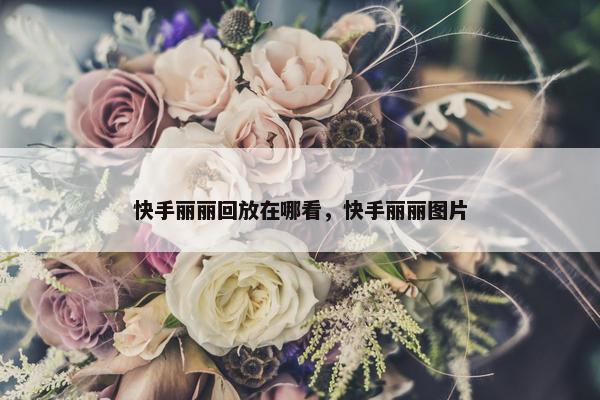 快手丽丽回放在哪看，快手丽丽图片