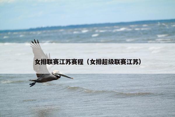 女排联赛江苏赛程（女排超级联赛江苏）