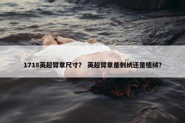1718英超臂章尺寸？ 英超臂章是刺绣还是植绒？