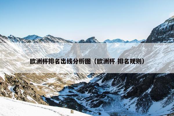 欧洲杯排名出线分析图（欧洲杯 排名规则）