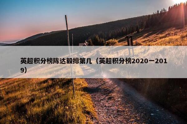 英超积分榜陈达毅排第几（英超积分榜2020一2019）