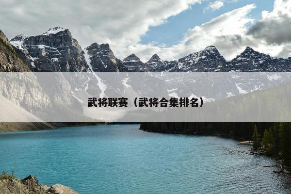 武将联赛（武将合集排名）