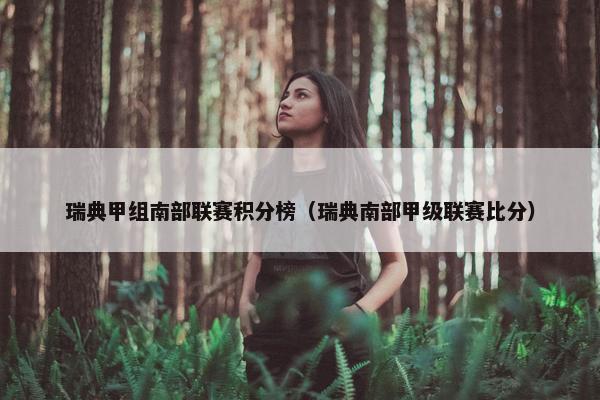 瑞典甲组南部联赛积分榜（瑞典南部甲级联赛比分）