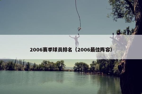 2006赛季球员排名（2006最佳阵容）