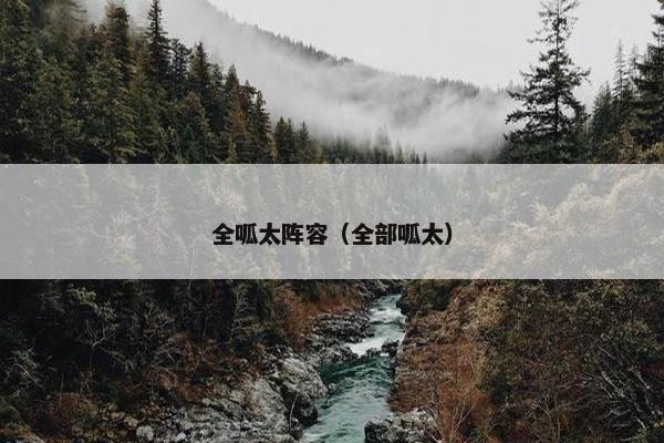 全呱太阵容（全部呱太）