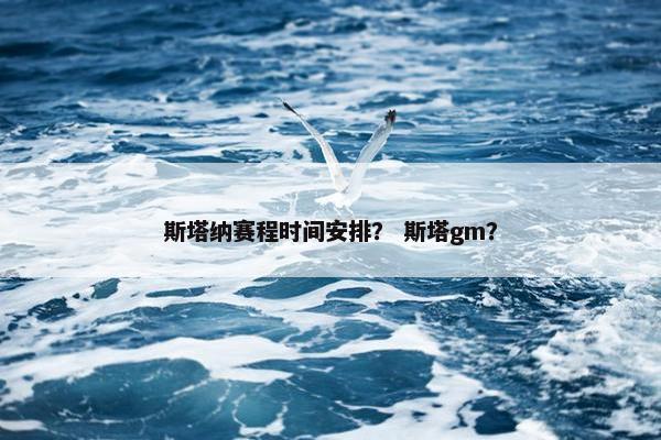 斯塔纳赛程时间安排？ 斯塔gm？