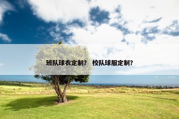 班队球衣定制？ 校队球服定制？