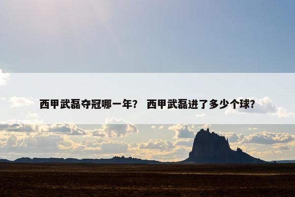 西甲武磊夺冠哪一年？ 西甲武磊进了多少个球？