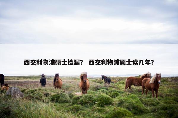 西交利物浦硕士捡漏? 西交利物浦硕士读几年? 西交利物浦硕士捡漏? 西交利物浦硕士读几年?