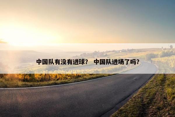 中国队有没有进球? 中国队进场了吗? 中国队有没有进球? 中国队进场了吗?