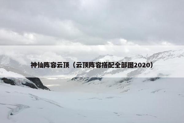 神仙阵容云顶(云顶阵容搭配全部图2020) 神仙阵容云顶(云顶阵容搭配全部图2020)