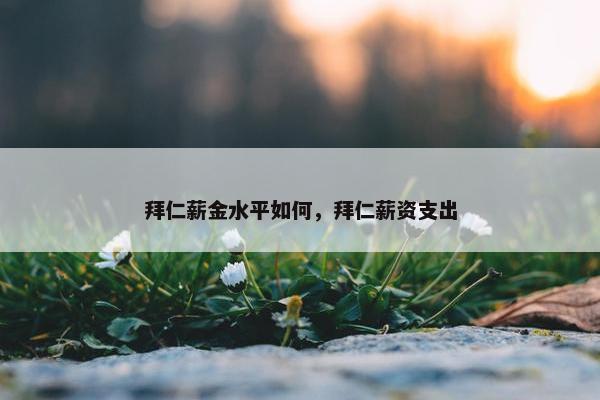 拜仁薪金水平如何，拜仁薪资支出