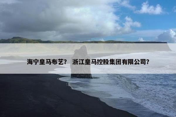 海宁皇马布艺？ 浙江皇马控股集团有限公司？