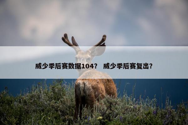 威少季后赛数据104？ 威少季后赛复出？