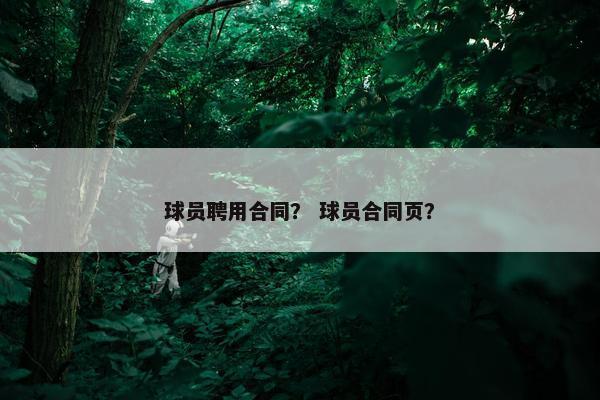 球员聘用合同？ 球员合同页？