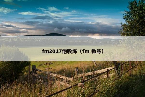 fm2017他教练（fm 教练）