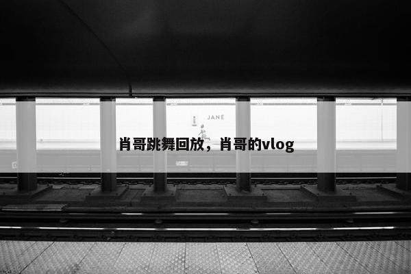 肖哥跳舞回放，肖哥的vlog