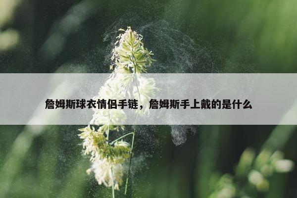 詹姆斯球衣情侣手链，詹姆斯手上戴的是什么