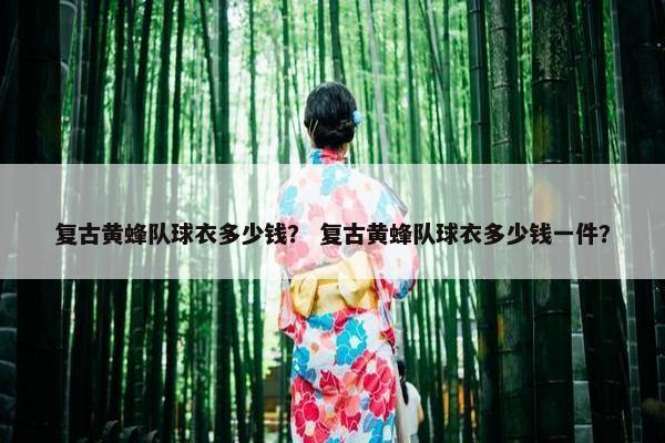 复古黄蜂队球衣多少钱？ 复古黄蜂队球衣多少钱一件？