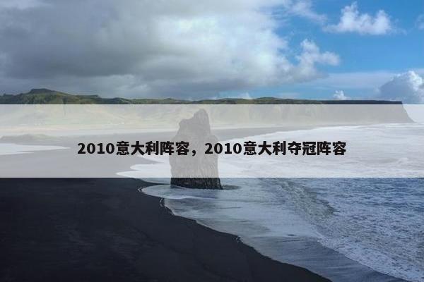2010意大利阵容，2010意大利夺冠阵容