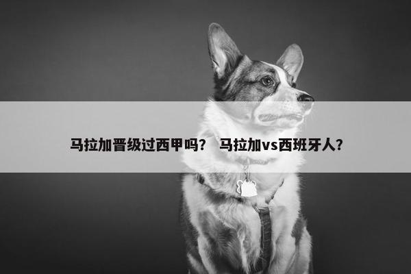马拉加晋级过西甲吗？ 马拉加vs西班牙人？
