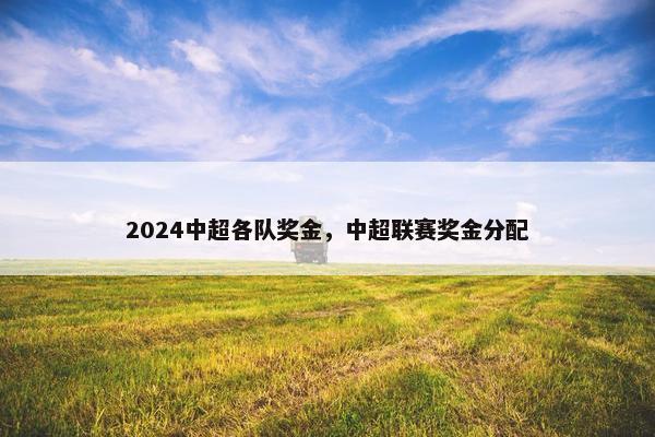 2024中超各队奖金,中超联赛奖金分配 2024中超各队奖金,中超联赛奖金分配