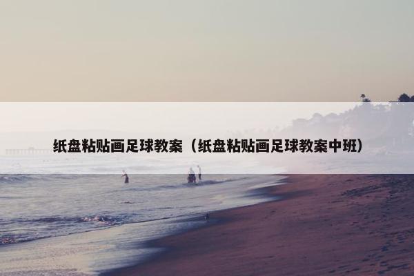 纸盘粘贴画足球教案（纸盘粘贴画足球教案中班）
