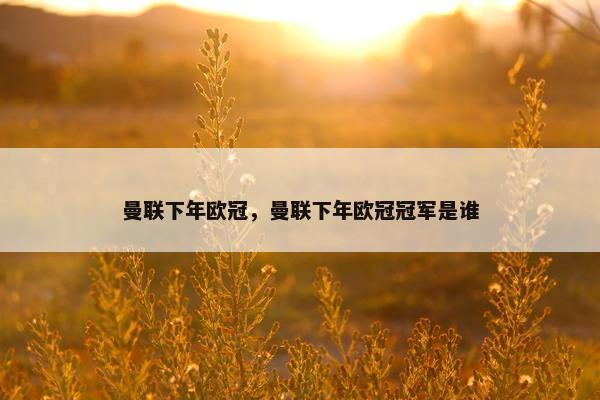 曼联下年欧冠，曼联下年欧冠冠军是谁