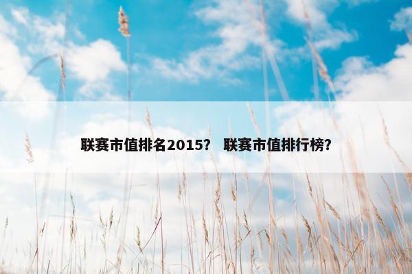 联赛市值排名2015？ 联赛市值排行榜？