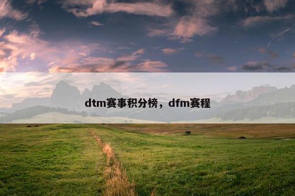 dtm赛事积分榜，dfm赛程