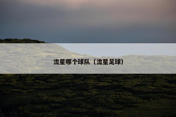 流星哪个球队（流星足球）
