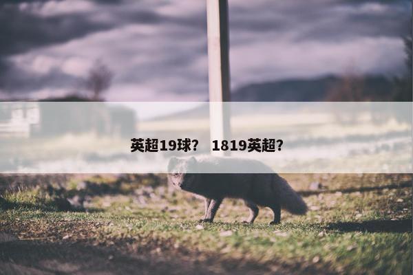 英超19球? 1819英超? 英超19球? 1819英超?