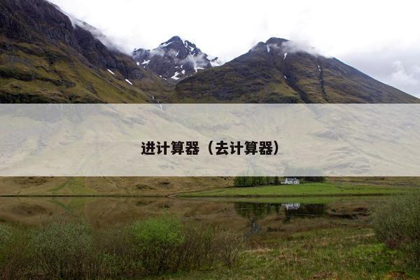 进计算器（去计算器）