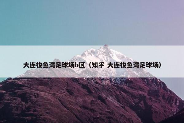 大连梭鱼湾足球场b区（知乎 大连梭鱼湾足球场）