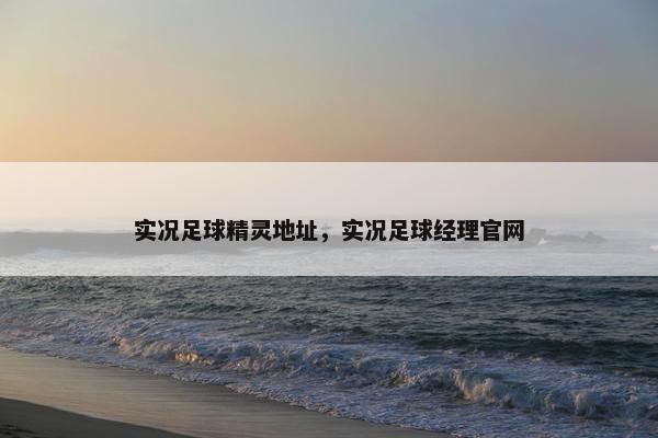 实况足球精灵地址，实况足球经理官网