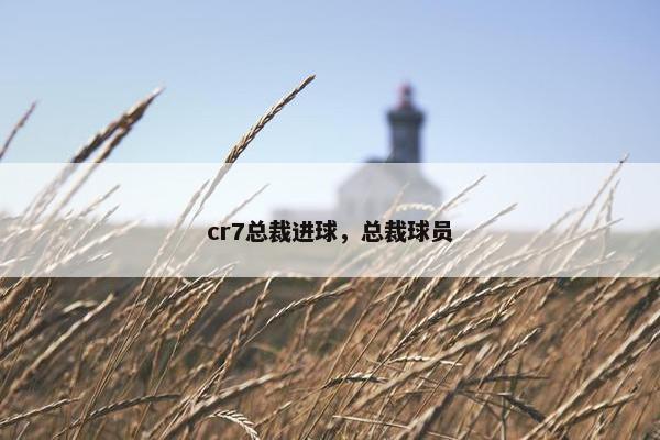 cr7总裁进球，总裁球员
