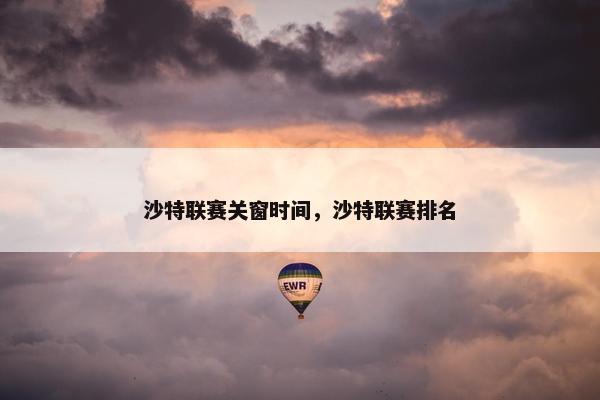 沙特联赛关窗时间，沙特联赛排名